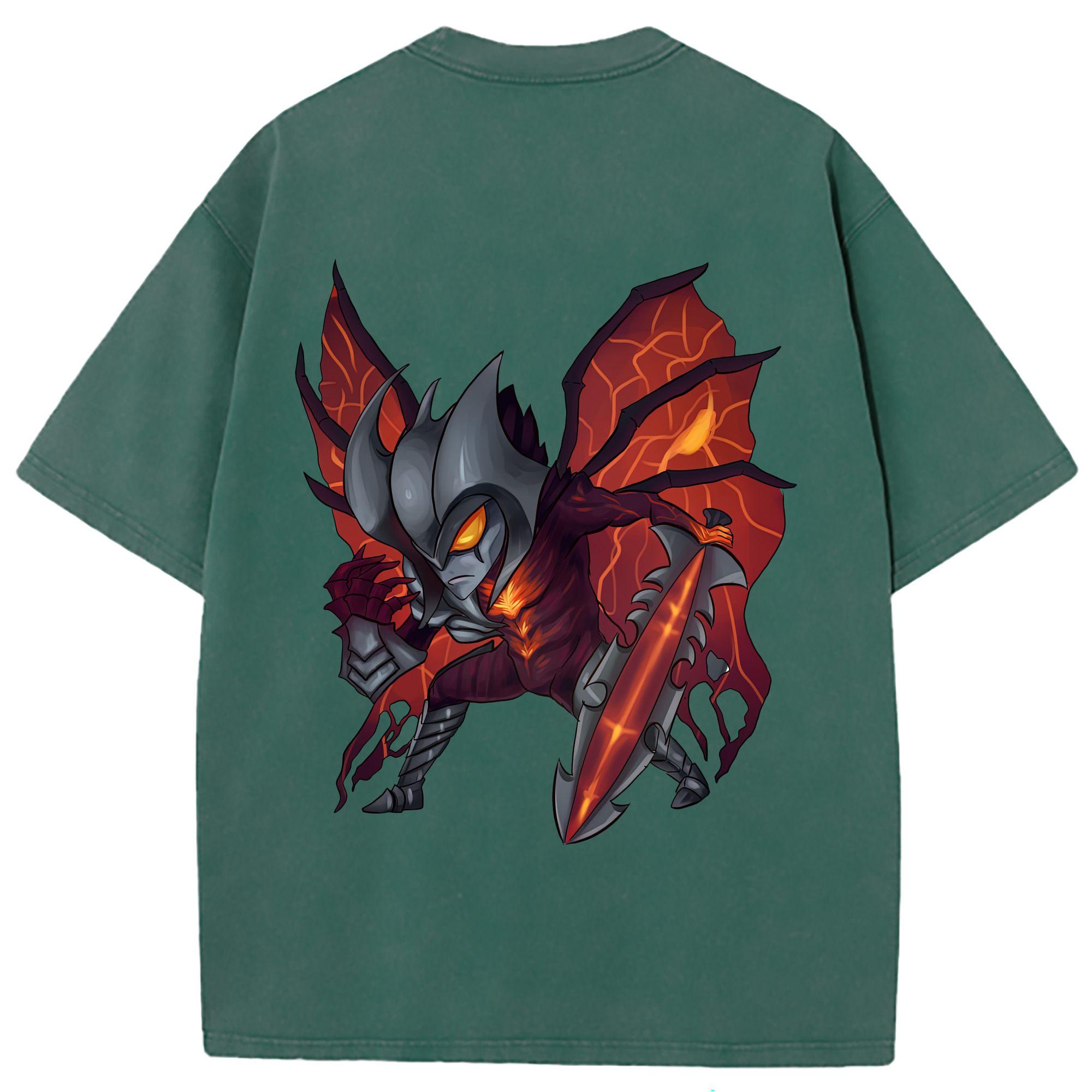 （画像用） リーグ・オブ・レジェンド League of Legends LOL 綿100% ヴィンテージ風 半袖Tシャツ（背面プリント）